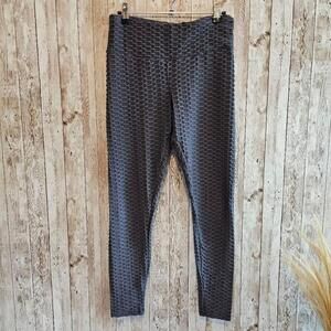 Women's Jenni Intimates gray Textured Leggings Size M